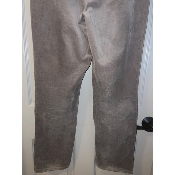 Talbots Corduroy Straight Leg Pants Curvy Fit Size 12 Gray Stretch Classic Style - Picture 6 of 15